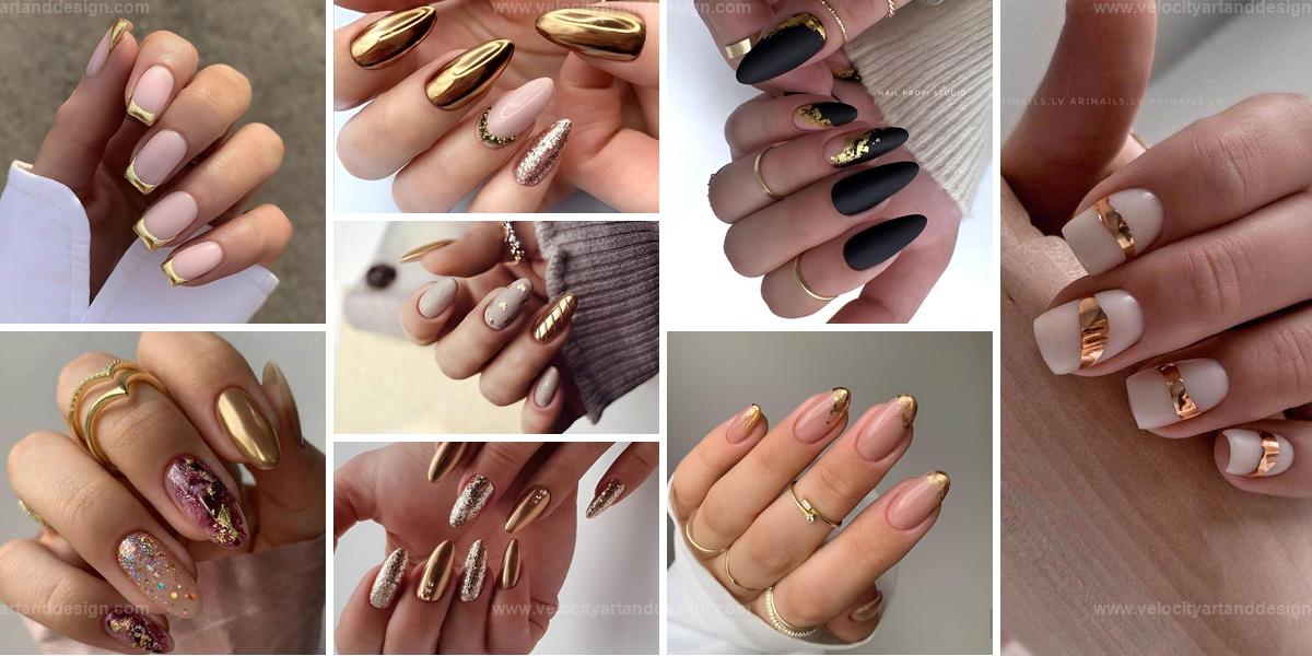 Best Gold Nail Designs