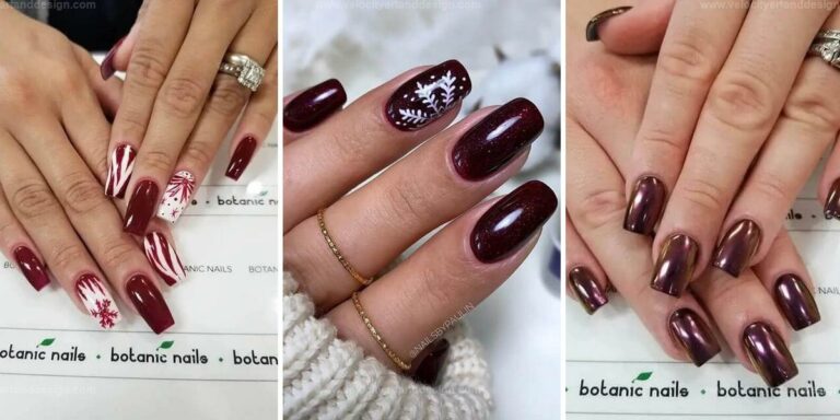 Top Burgundy Nails