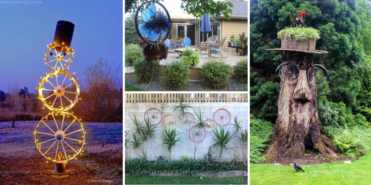 Best Ways to Reuse Old Wheels in Your Garden