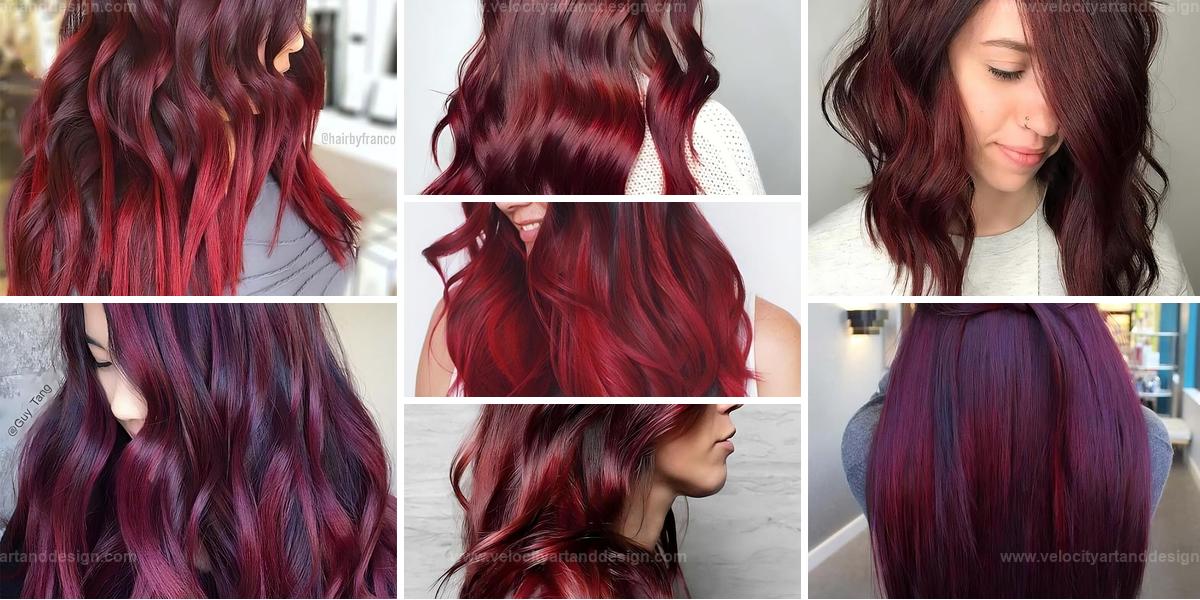 Stylish Burgundy Hair Colors