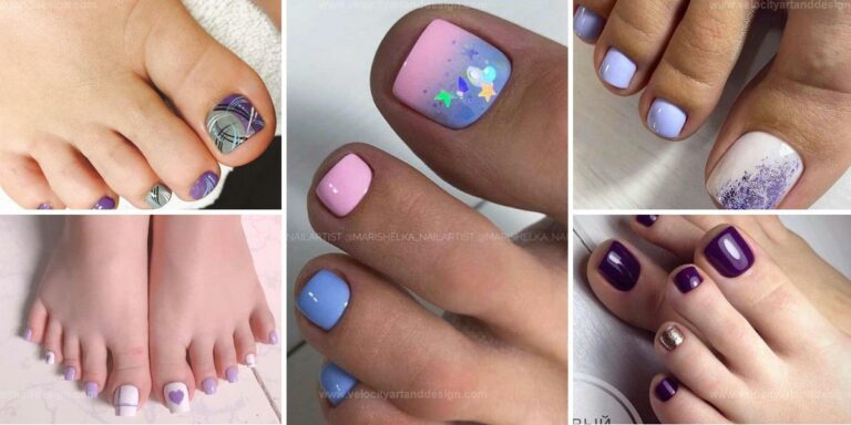 Best Pedicure Designs For Purple Feet