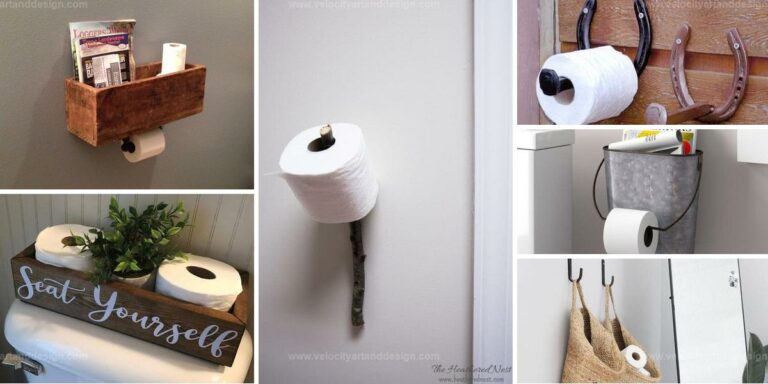 Top DIY Toilet Paper Holder Projects