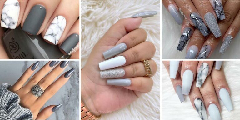 Top Gray Nail Designs