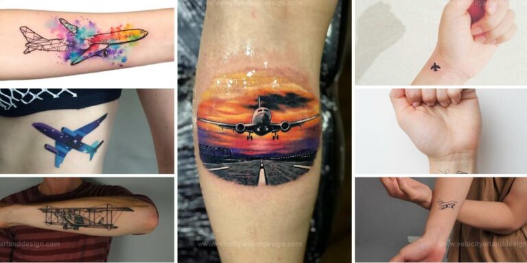 Best Airplane Tattoo Ideas For Travel Lovers