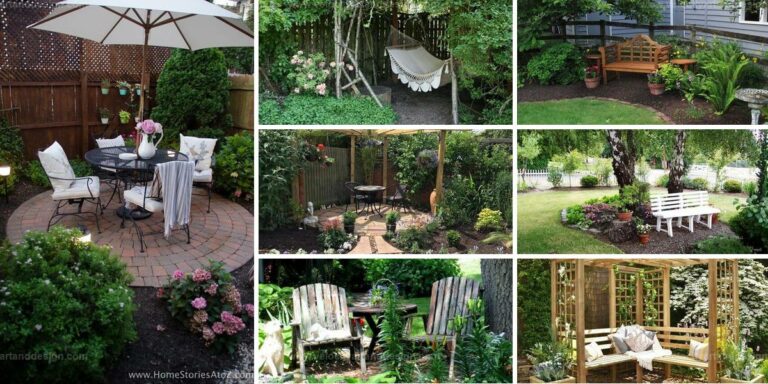 Top Small Garden Corner Seating Ideas