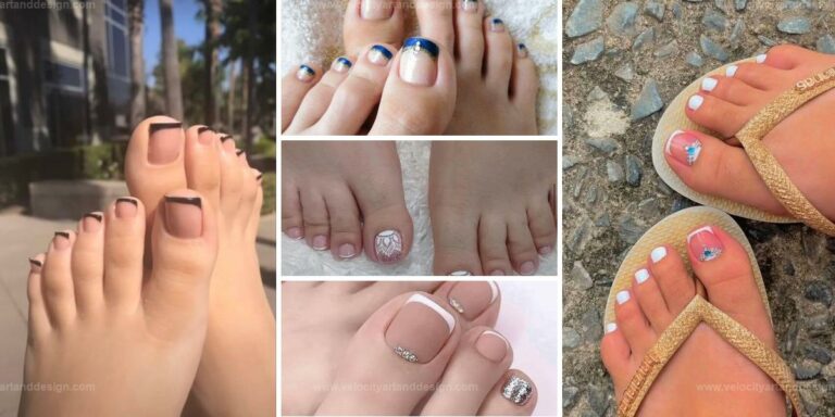 Top French Tip Toe Designs