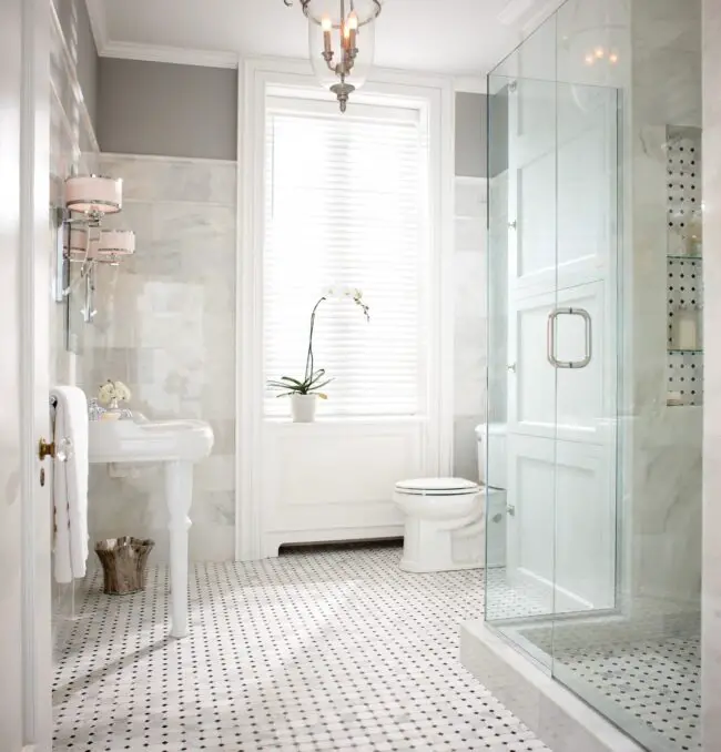 Classic Marble and Mosaic Tiles in Perfect Harmony