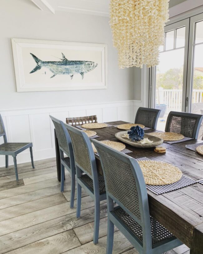 Nautical Decor in Beachy Dining Rooms