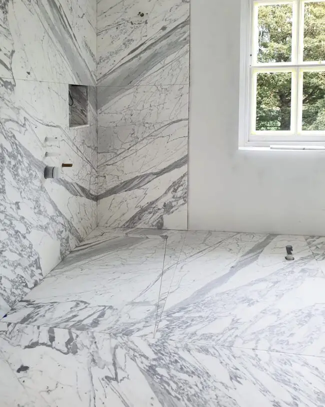 Pure Elegance in All-White Marble