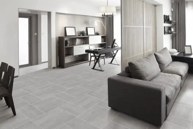 Large Grey Tiles for Minimal Design