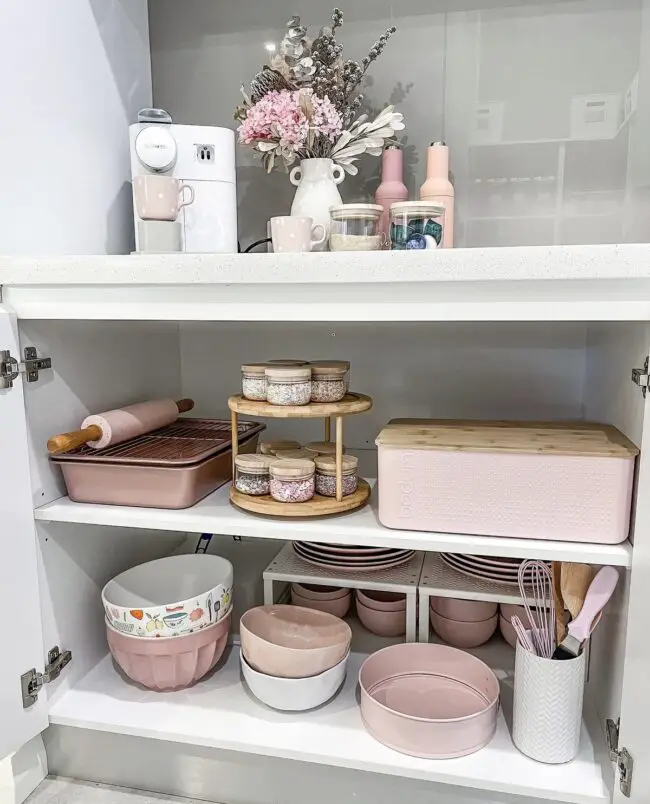 Pastel Perfection in Cabinet Design