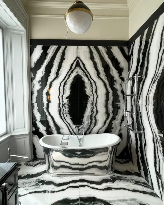 Bold Black Marble for Dramatic Luxury