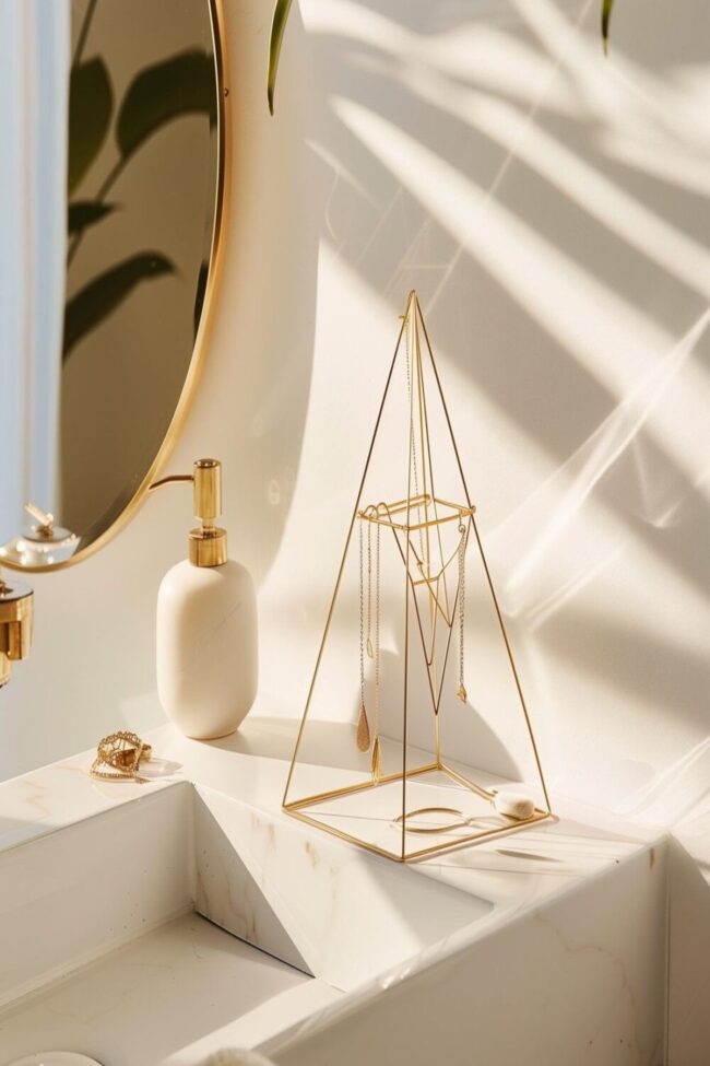 Minimalist Gold and Geometric Style