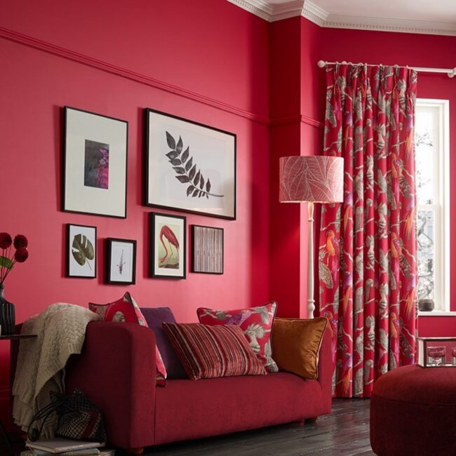 Vibrant Patterns in Red Decor