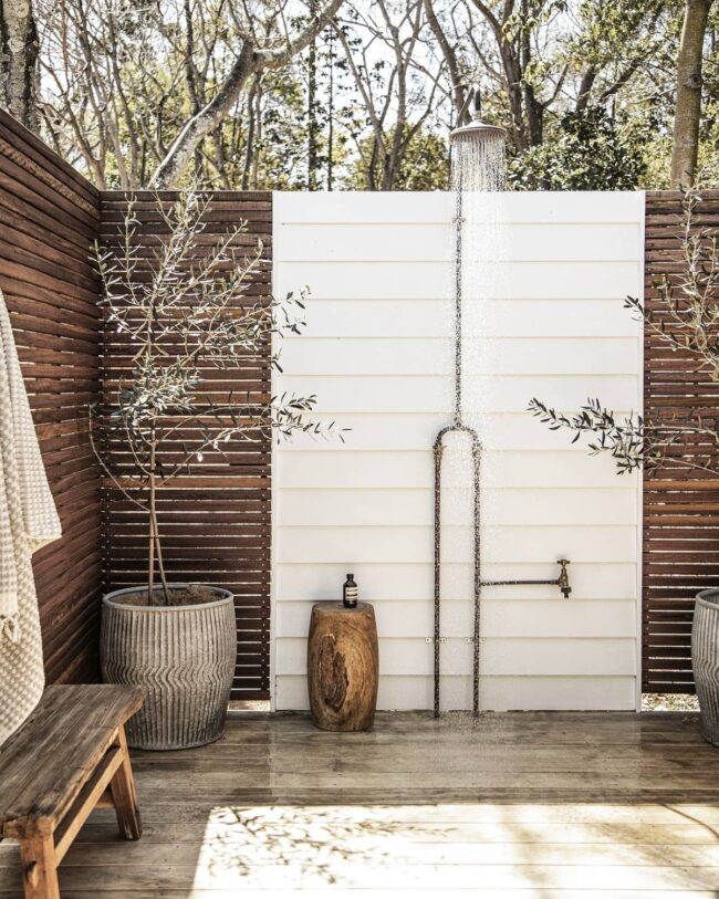 Rustic Showers with Wooden Details