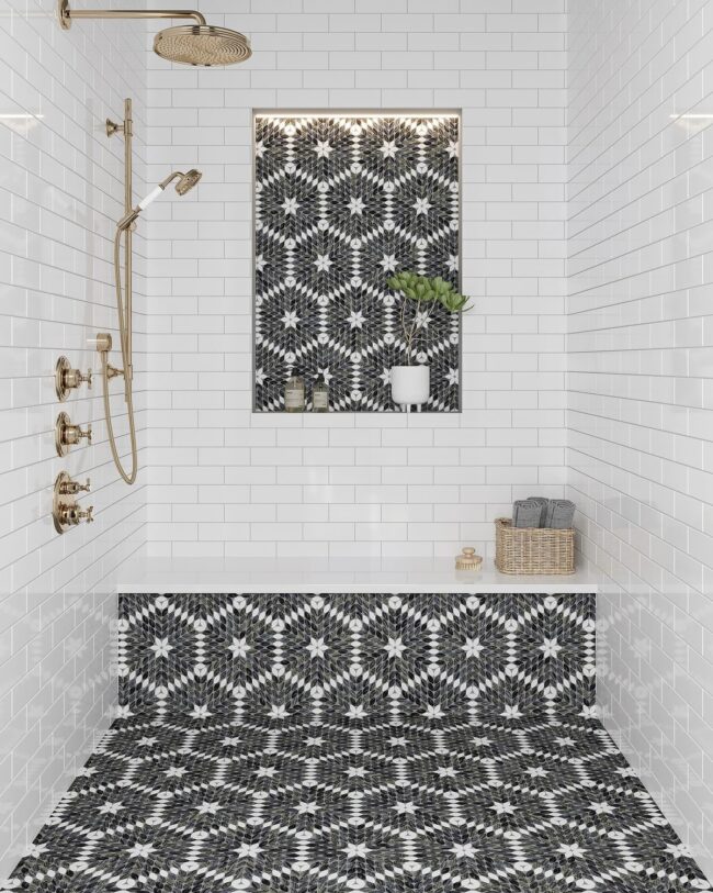 Bold Geometrics: Stunning Walk-In Bath Design