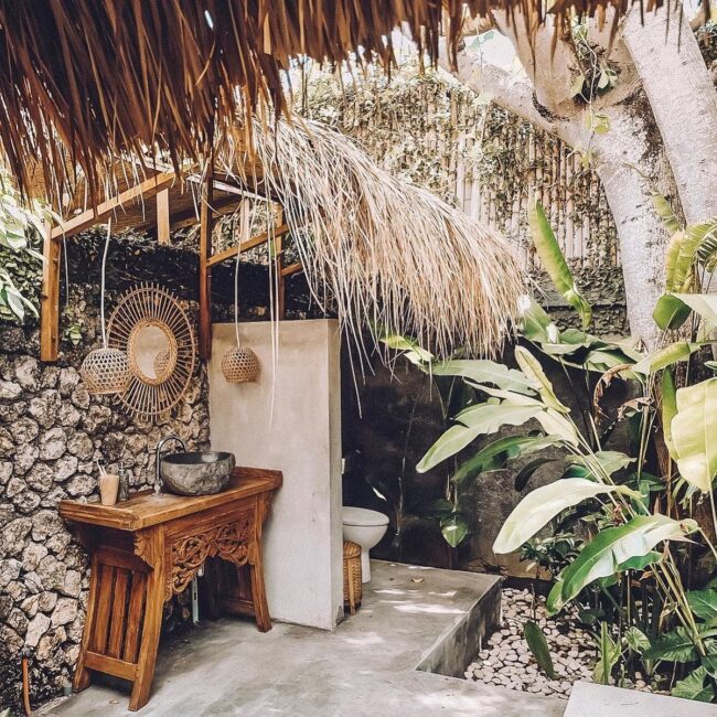 Boho Details for Outdoor Vanity