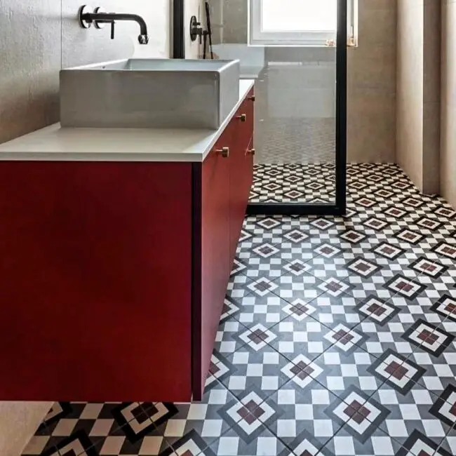 Bold Geometric Tiles as a Statement Piece