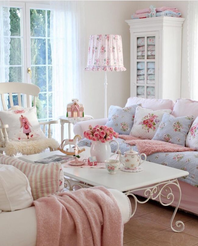 Pastel Colors with Floral Hints