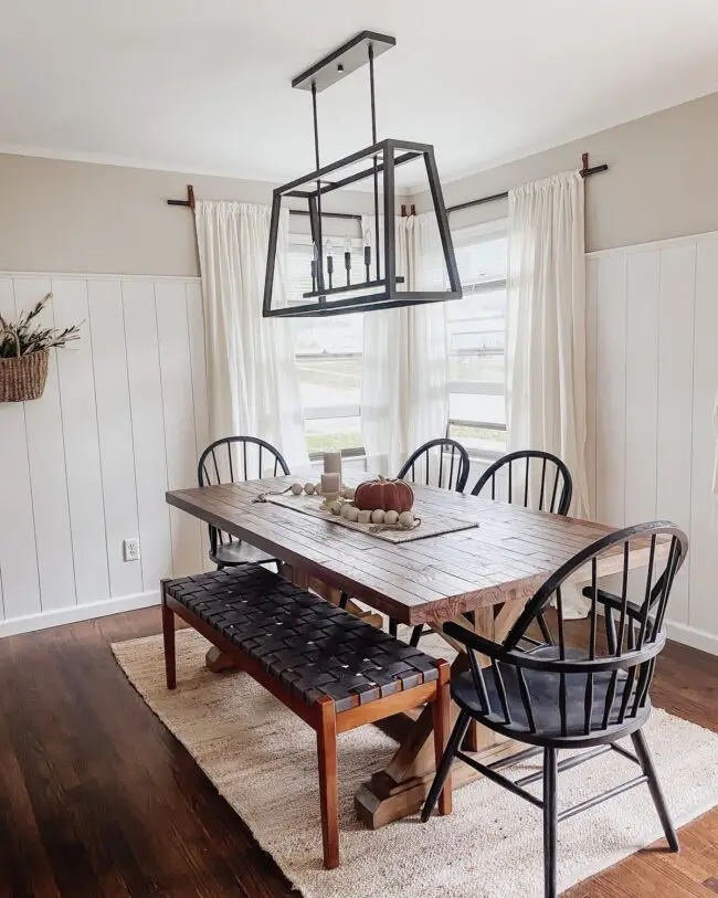 Bench Seating for Rustic Dining Spaces