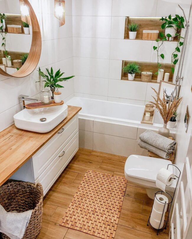 Boho-Inspired Budget Bathroom Design