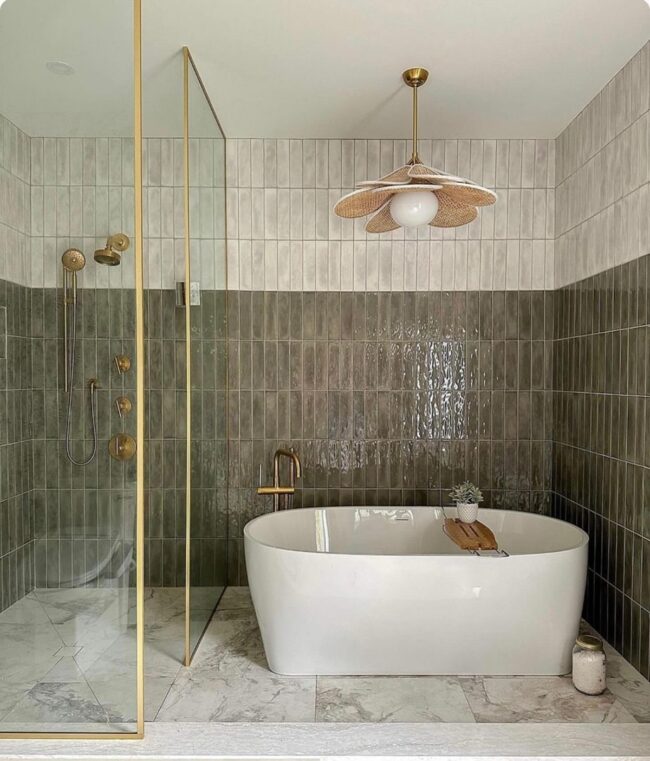 Handcrafted Meets Modern in Showers