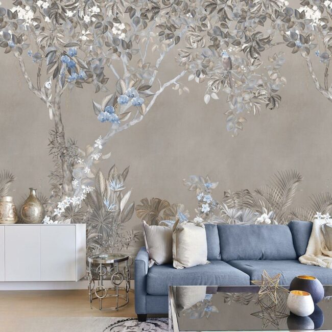 Sophisticated Floral Silver Patterns