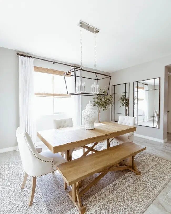 Airy Dining Rooms with Rustic Simplicity