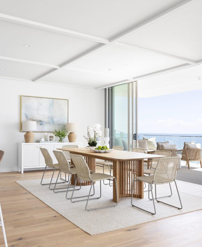 Ocean Views in Simple Dining Rooms