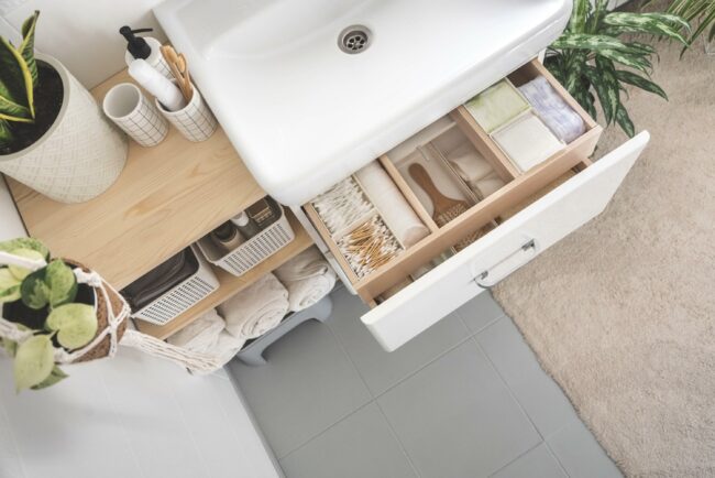 Moisture-Resistant Storage Tips or Under-Sink Organization