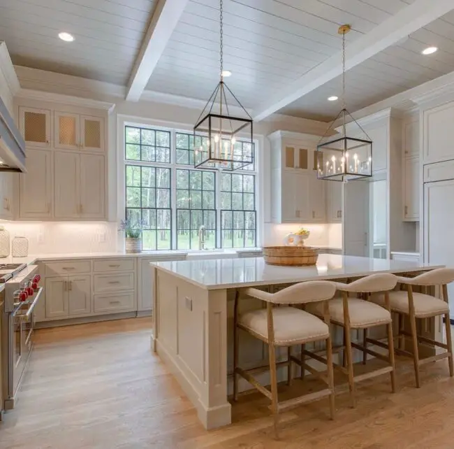 Farmhouse Dining Rooms with Open Kitchens