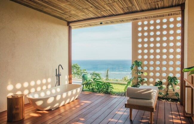 Luxury Bathing with Scenic Views