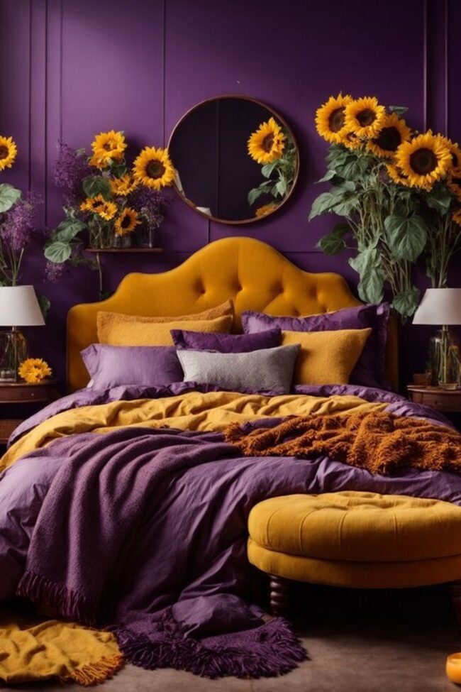 Daring Purple and Mustard Combo