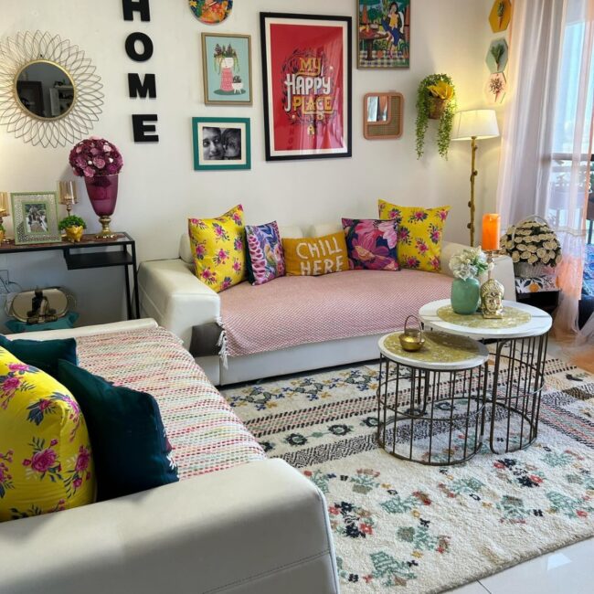 Eclectic Rooms with Bold Fabrics