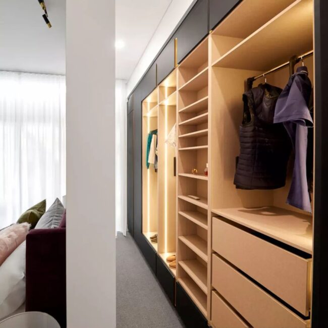 Stylish Walk-In Closet Glow