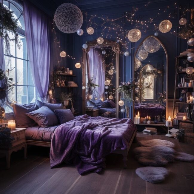 Magical Night in Lavender Dreams