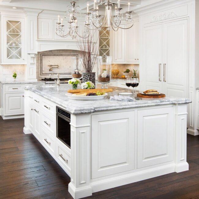 Luxury Meets Practicality in a White Kitchen