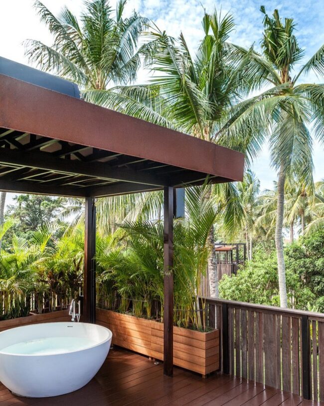 Balcony Baths with Scenic Views