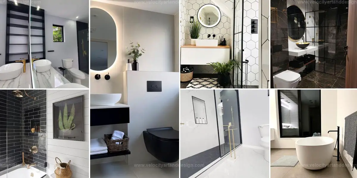 Top Black-and-White Bathroom Styles